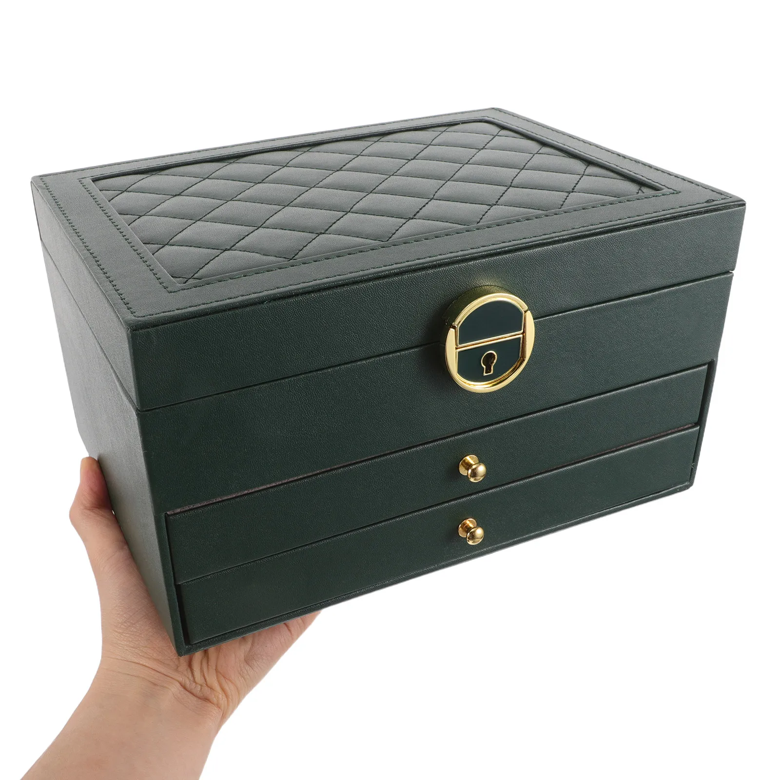 Elegant Large Capacity PU Jewelry Storage Box ganizer for Women Soft Lining Necklace Earring Bangle Holder Travel Case
Elegant Large Capacity PU Jewelry Storage Box ganizer for Women Soft Lining Necklace Earring Bangle Holder Travel Case