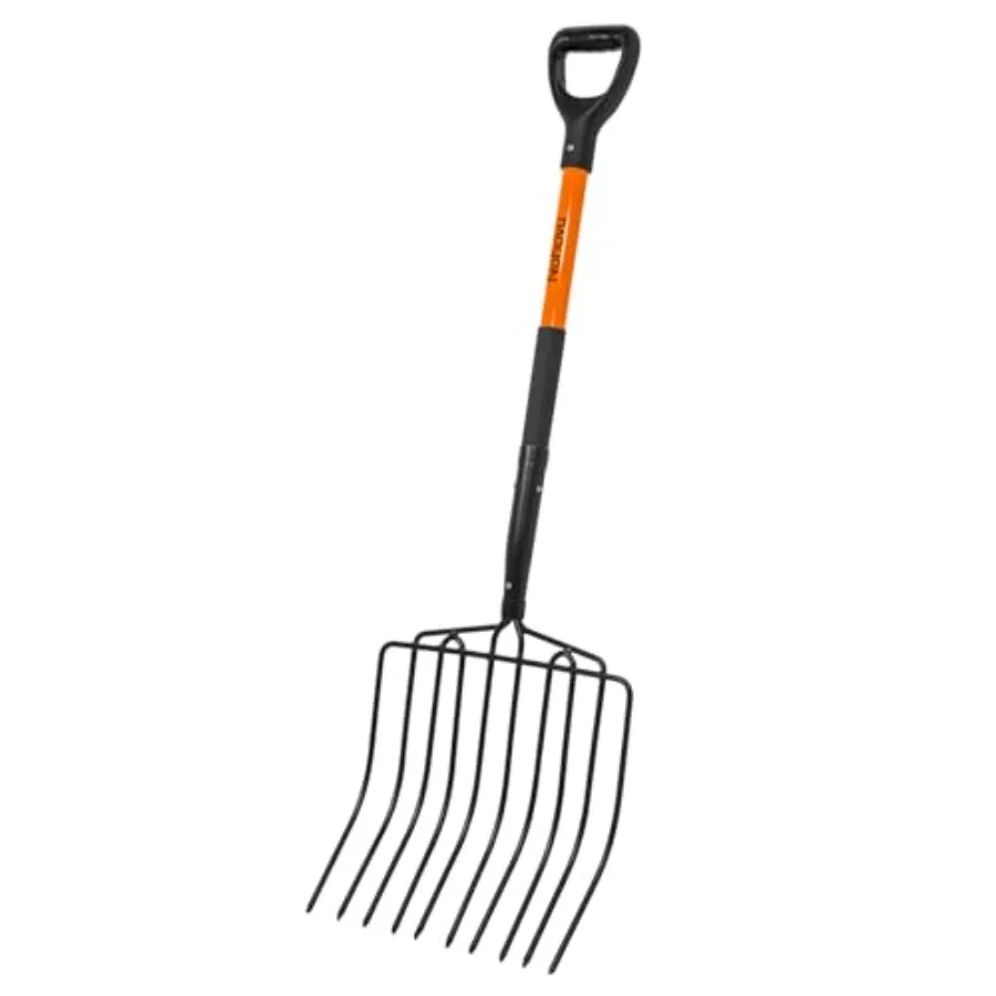Nohovu Pitchfork for Gardening 10 Tines Pitch Fork with Non-Slip Handle Heavy Duty Pitch Fork for Mulching 45 Inches
Nohovu Pitchfork for Gardening 10 Tines Pitch Fork with Non-Slip Handle Heavy Duty Pitch Fork for Mulching 45 Inches