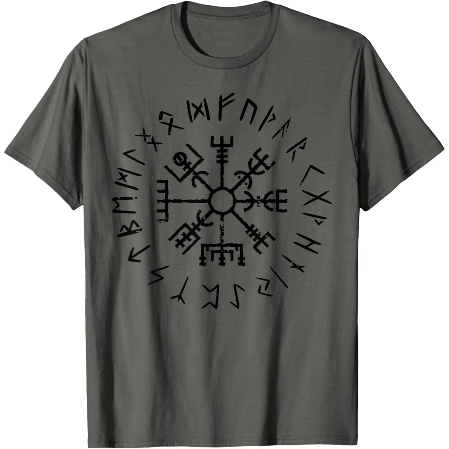 Vegvisir Viking Compass Graphic Tee Norse Mythology Cotton Round Neck Short Sleeve T-Shirt for Men
Vegvisir Viking Compass Graphic Tee Norse Mythology Cotton Round Neck Short Sleeve T-Shirt for Men