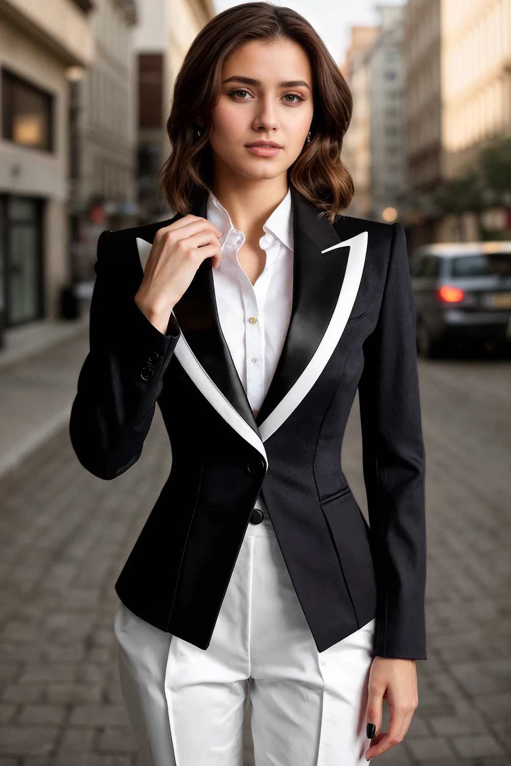 Elegant Tailored Coat for Women Office Lady Lapel Collar High Street Single Button Slim Fashion Blazer Jacket Autumn Spring Coat
Elegant Tailored Coat for Women Office Lady Lapel Collar High Street Single Button Slim Fashion Blazer Jacket Autumn Spring Coat