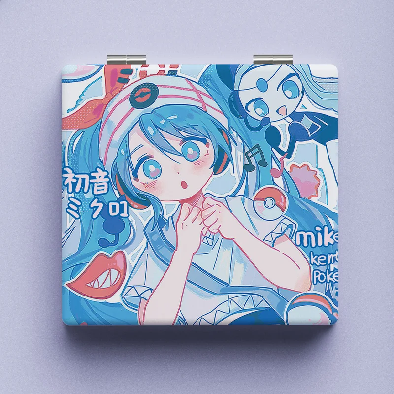 Hatsune Miku folding portable mirror cute sweet anime peripherals handheld double sided makeup mirror personality girl gift 
Hatsune Miku folding portable mirror cute sweet anime peripherals handheld double sided makeup mirror personality girl gift