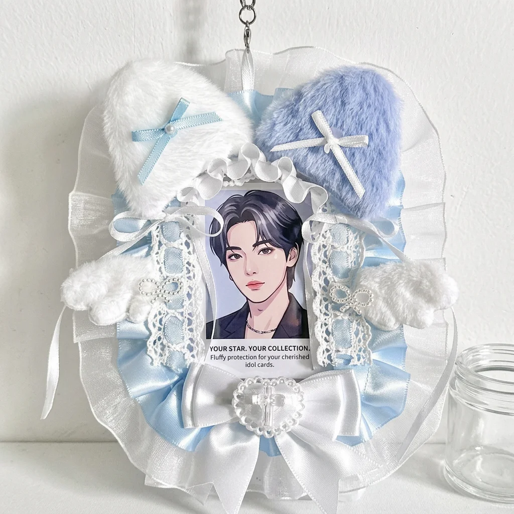 Korean Lace Bowknot Card Holder Kpop Fans ID Cards and Collectible Star Cards Holder with Double Layer Decorative Display Cover
Korean Lace Bowknot Card Holder Kpop Fans ID Cards and Collectible Star Cards Holder with Double Layer Decorative Display Cover