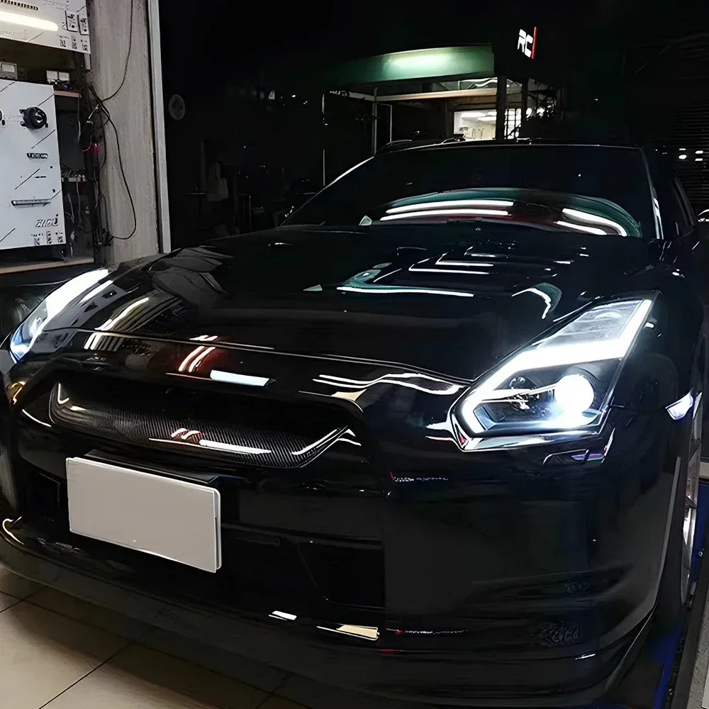 Для Nissan GT-R 2007-2014 автомобильные передние фонари, обновление высокого качества, аксессуары для линз проектора, светодиодные автомобильные фары в сборе
Для Nissan GT-R 2007-2014 автомобильные передние фонари, обновление высокого качества, аксессуары для линз проектора, светодиодные автомобильные фары в сборе