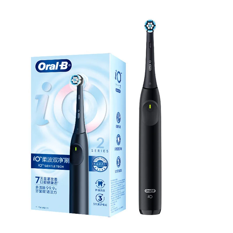Электрическая зубная щетка Oral B IO2, 1 насадка для зубной щетки Gentle Care, 1 ручка, перезаряжаемая умная зубная щетка для взрослых, 3 режима, 2 минуты, таймер
Электрическая зубная щетка Oral B IO2, 1 насадка для зубной щетки Gentle Care, 1 ручка, перезаряжаемая умная зубная щетка для взрослых, 3 режима, 2 минуты, таймер