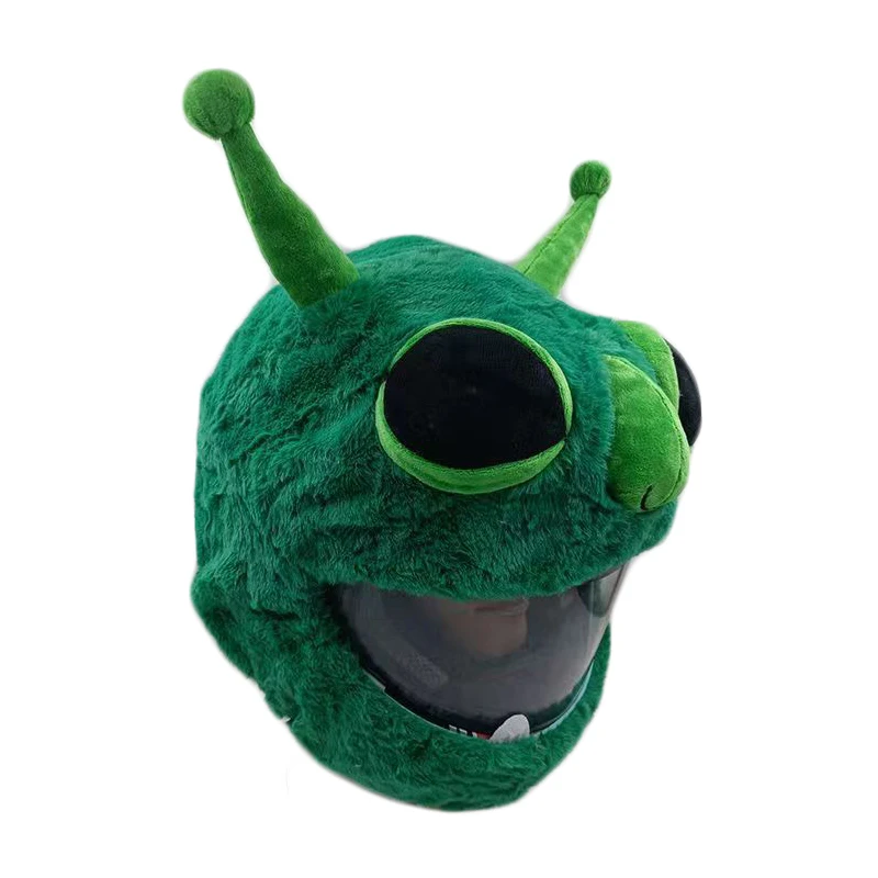 Alien Motorcycle Helmet Cover Funny Helmet Riding Protective Cover Cartoon Plush Helmet Cap Gift for Motorcycle Rider
Alien Motorcycle Helmet Cover Funny Helmet Riding Protective Cover Cartoon Plush Helmet Cap Gift for Motorcycle Rider