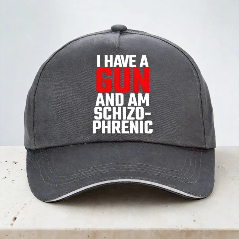 I Have A Gun and Am Schizophrenic funny Baseball Cap Fashion Adult Outdoor Breathable Snapback hat Casquette
I Have A Gun and Am Schizophrenic funny Baseball Cap Fashion Adult Outdoor Breathable Snapback hat Casquette