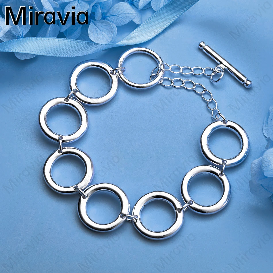 Miravia 925 Sterling Silver Smooth Metal Ring Bracelet Charming Fashion Personality Woman Wedding Gift Party Jewelry
Miravia 925 Sterling Silver Smooth Metal Ring Bracelet Charming Fashion Personality Woman Wedding Gift Party Jewelry