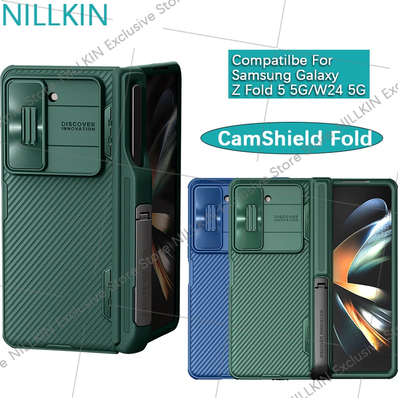 Nillkin For Samsung Galaxy Z Fold 5/W24 5G CamShield Fold Anti fall airbag folding phone case lens slide cover protective cover
Nillkin For Samsung Galaxy Z Fold 5/W24 5G CamShield Fold Anti fall airbag folding phone case lens slide cover protective cover