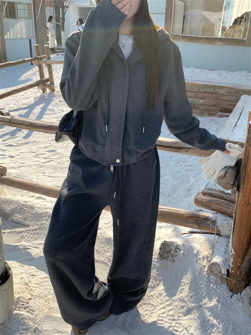 Alien Kitty Spring Hoooded Coats Loose Women Chic Solid 2025 Thicken Daily Streetwear New Casual Wide Leg Straight Pants Sets
Alien Kitty Spring Hoooded Coats Loose Women Chic Solid 2025 Thicken Daily Streetwear New Casual Wide Leg Straight Pants Sets