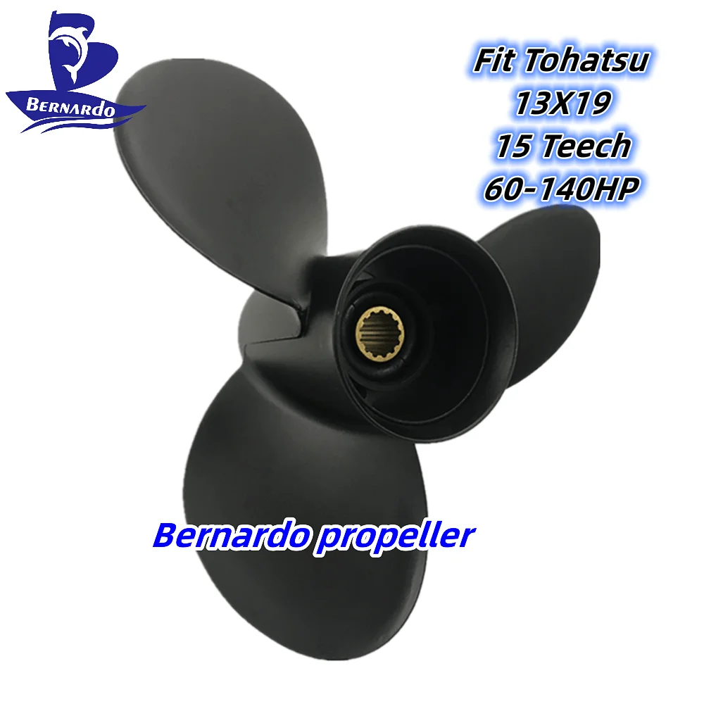 Bernardo Boat Propeller 13X19 Fit Tohatsu 60 70 75 90 115 120 140 HP Outboard Engines Aluminum Alloy 3 Blade 15 Tooth Spline
Bernardo Boat Propeller 13X19 Fit Tohatsu 60 70 75 90 115 120 140 HP Outboard Engines Aluminum Alloy 3 Blade 15 Tooth Spline