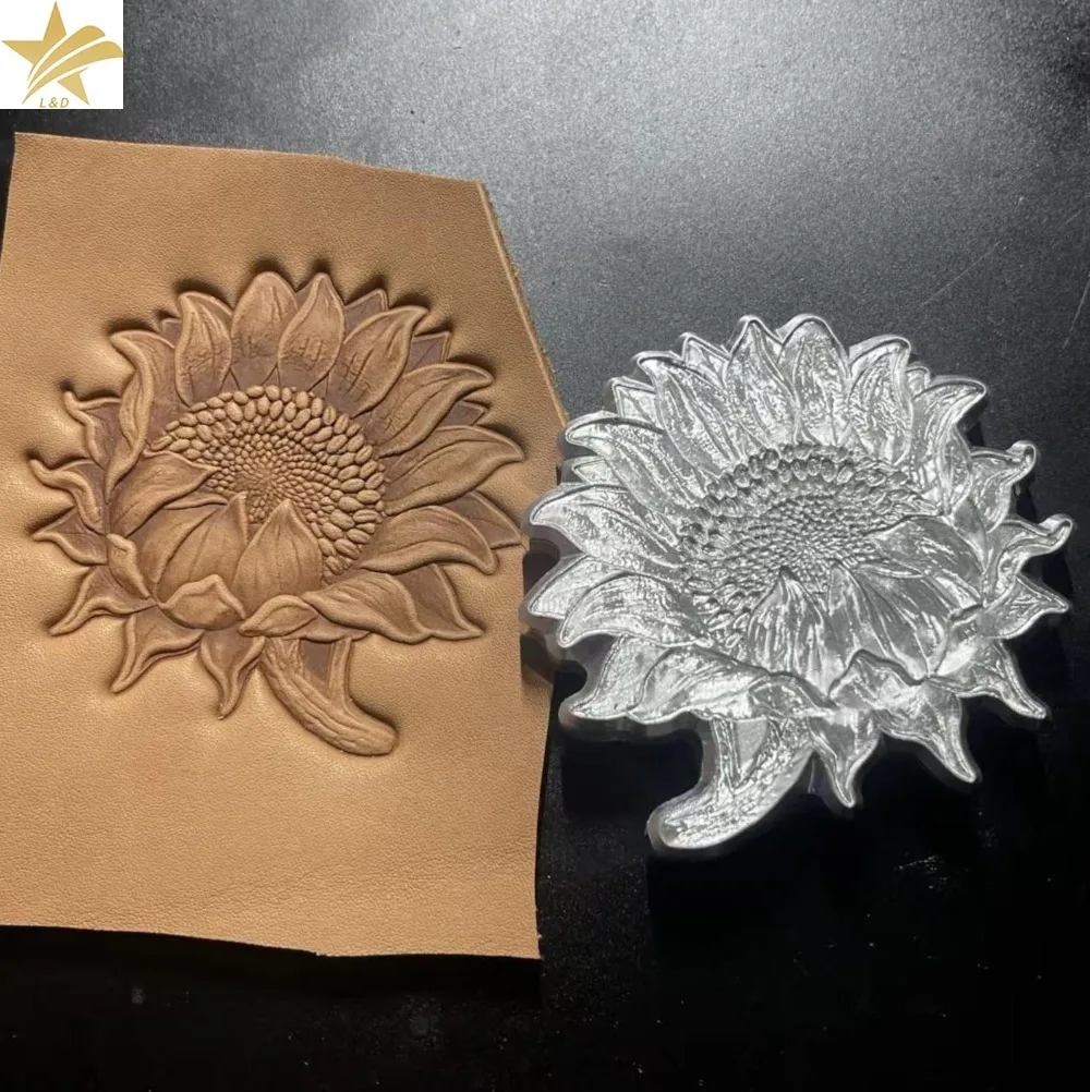 3D Vintage Floral Leather Embossing Mold, Aluminum Alloy CNC Engraved Cold Hot Stamping Tool for DIY Leather Craft Sunflower Log
3D Vintage Floral Leather Embossing Mold, Aluminum Alloy CNC Engraved Cold Hot Stamping Tool for DIY Leather Craft Sunflower Log