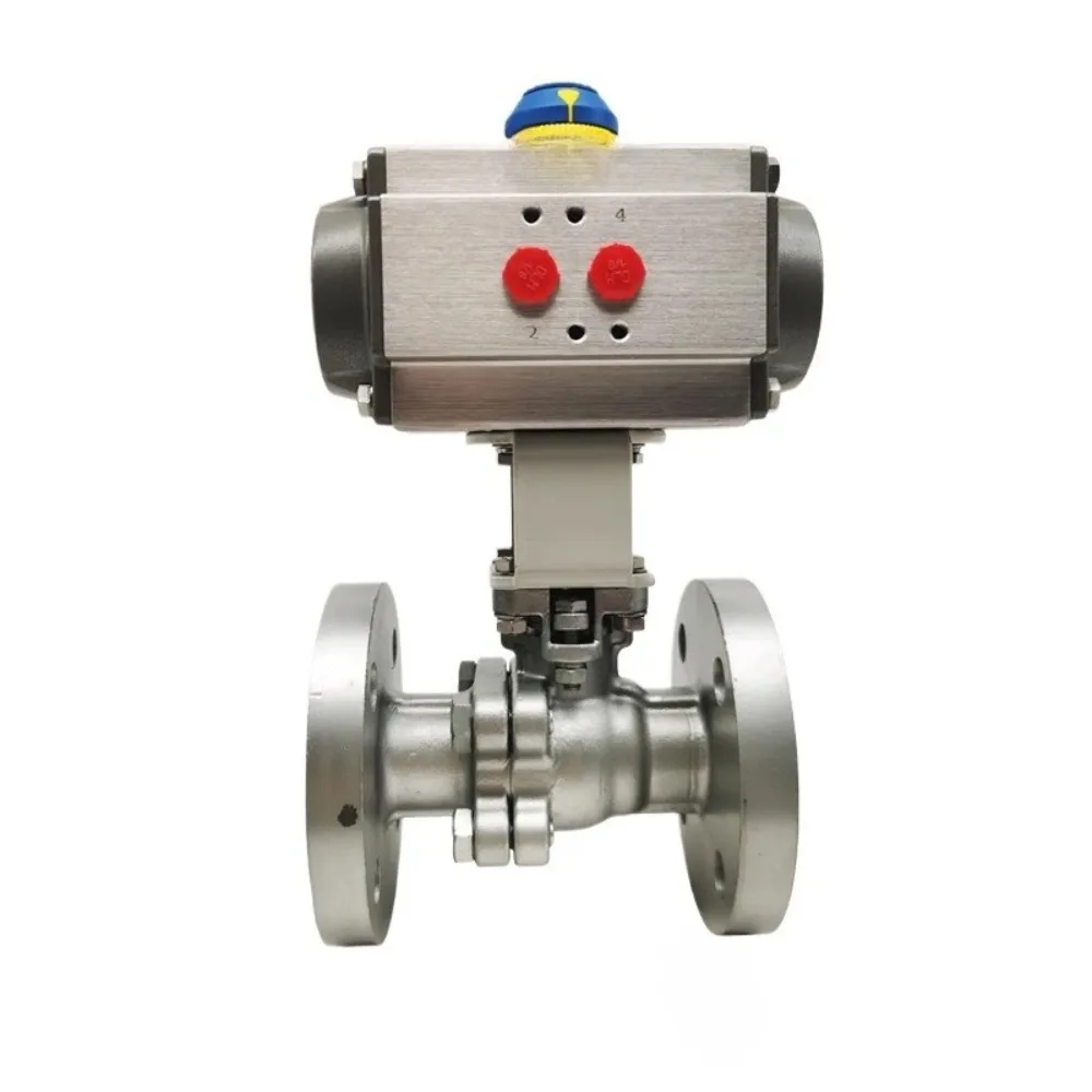 Pneumatic flange ball valve Steam heat transfer oil Gas O-type cut-off control valve Pneumatic high temperature ball valve
Pneumatic flange ball valve Steam heat transfer oil Gas O-type cut-off control valve Pneumatic high temperature ball valve