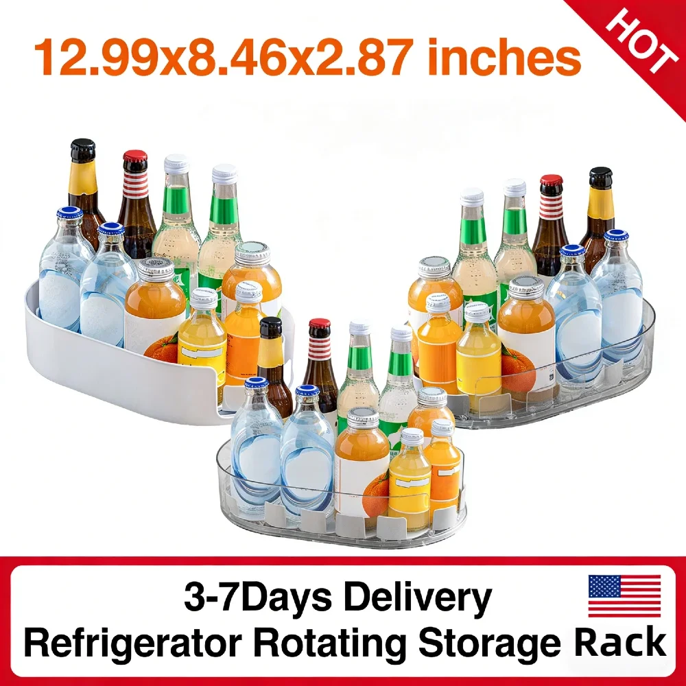 Вращающаяся подставка для хранения в холодильнике, 13 дюймов, прямоугольная, прозрачная, поворотная коробка для кухонных напитков, специй, шкафов и столешниц
Вращающаяся подставка для хранения в холодильнике, 13 дюймов, прямоугольная, прозрачная, поворотная коробка для кухонных напитков, специй, шкафов и столешниц