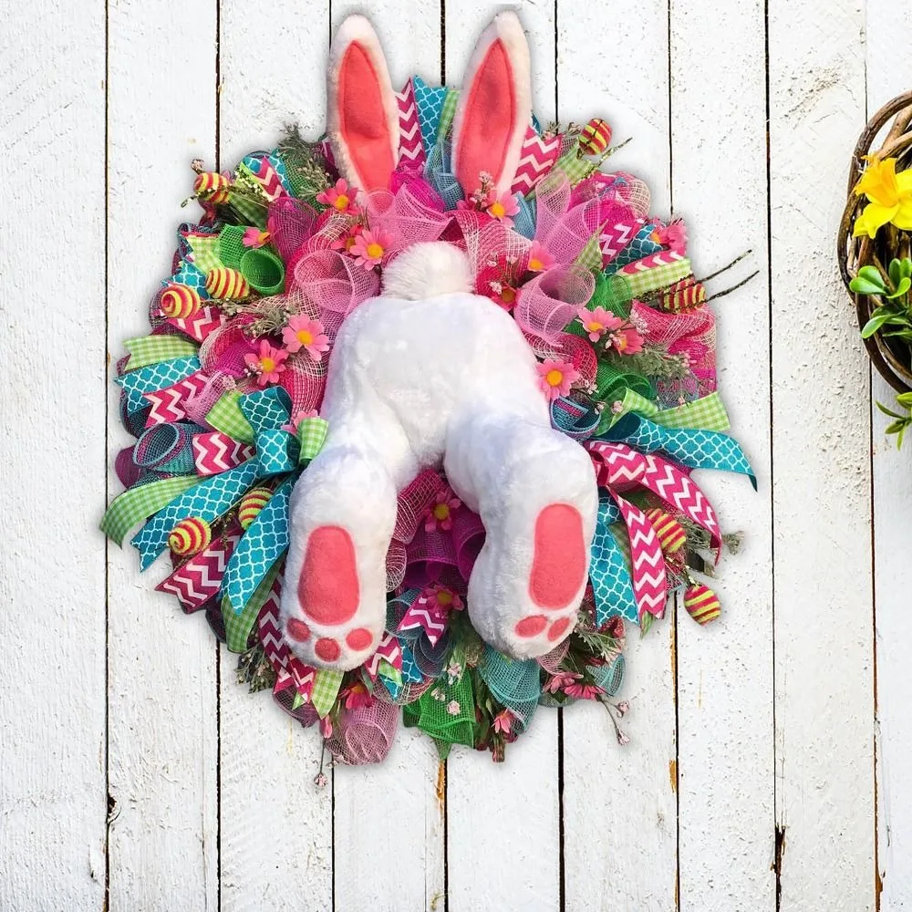 Cute Easter Bunny Wreaths Decoration Pendant Decor Floral Rabbit Wall Garland Happy Easter Door Wreaths Indoor Outdoor Decor
Cute Easter Bunny Wreaths Decoration Pendant Decor Floral Rabbit Wall Garland Happy Easter Door Wreaths Indoor Outdoor Decor