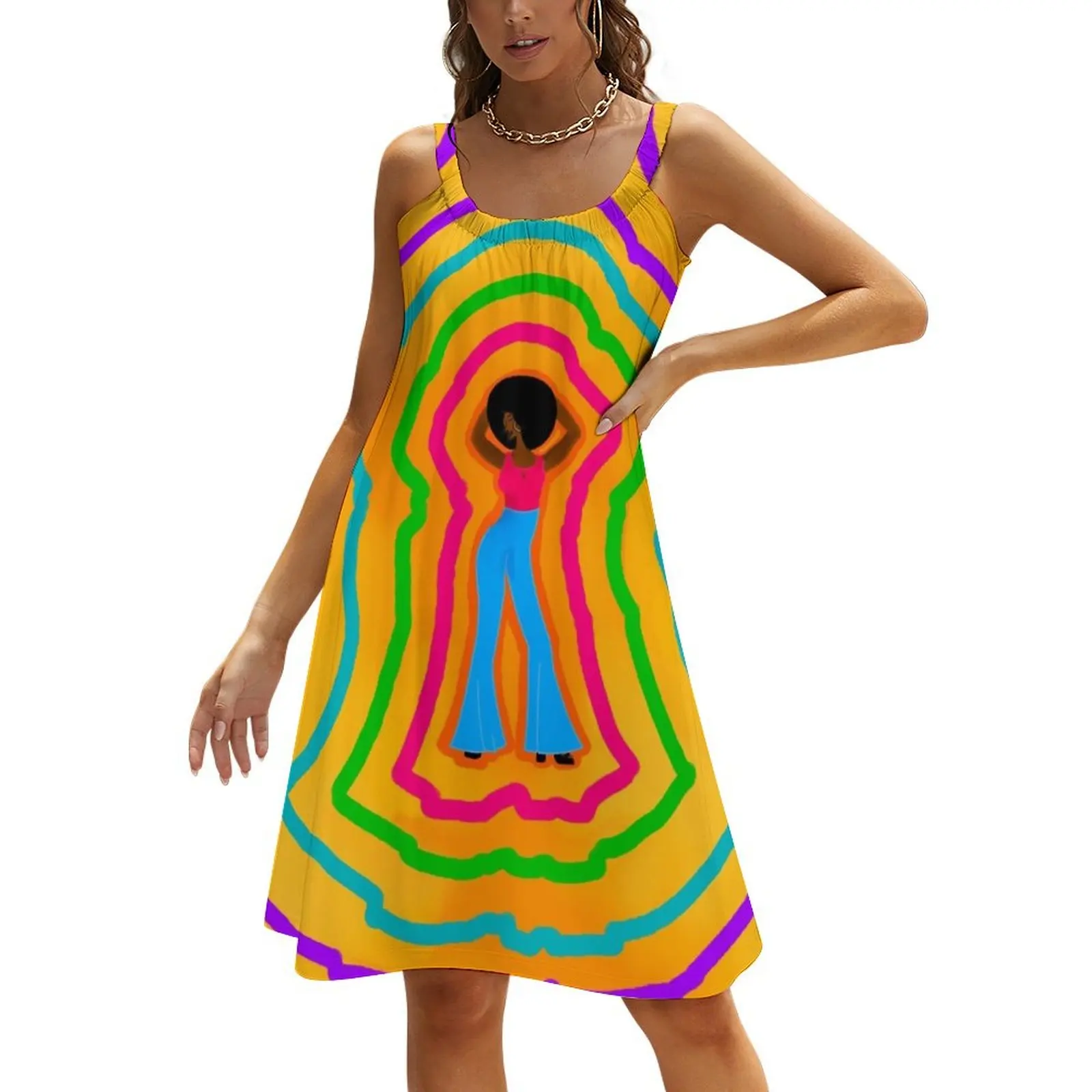 Groovy Soul Train Pop Art Beach Sling Skirt prom clothes summer dress womens 2024
Groovy Soul Train Pop Art Beach Sling Skirt prom clothes summer dress womens 2024