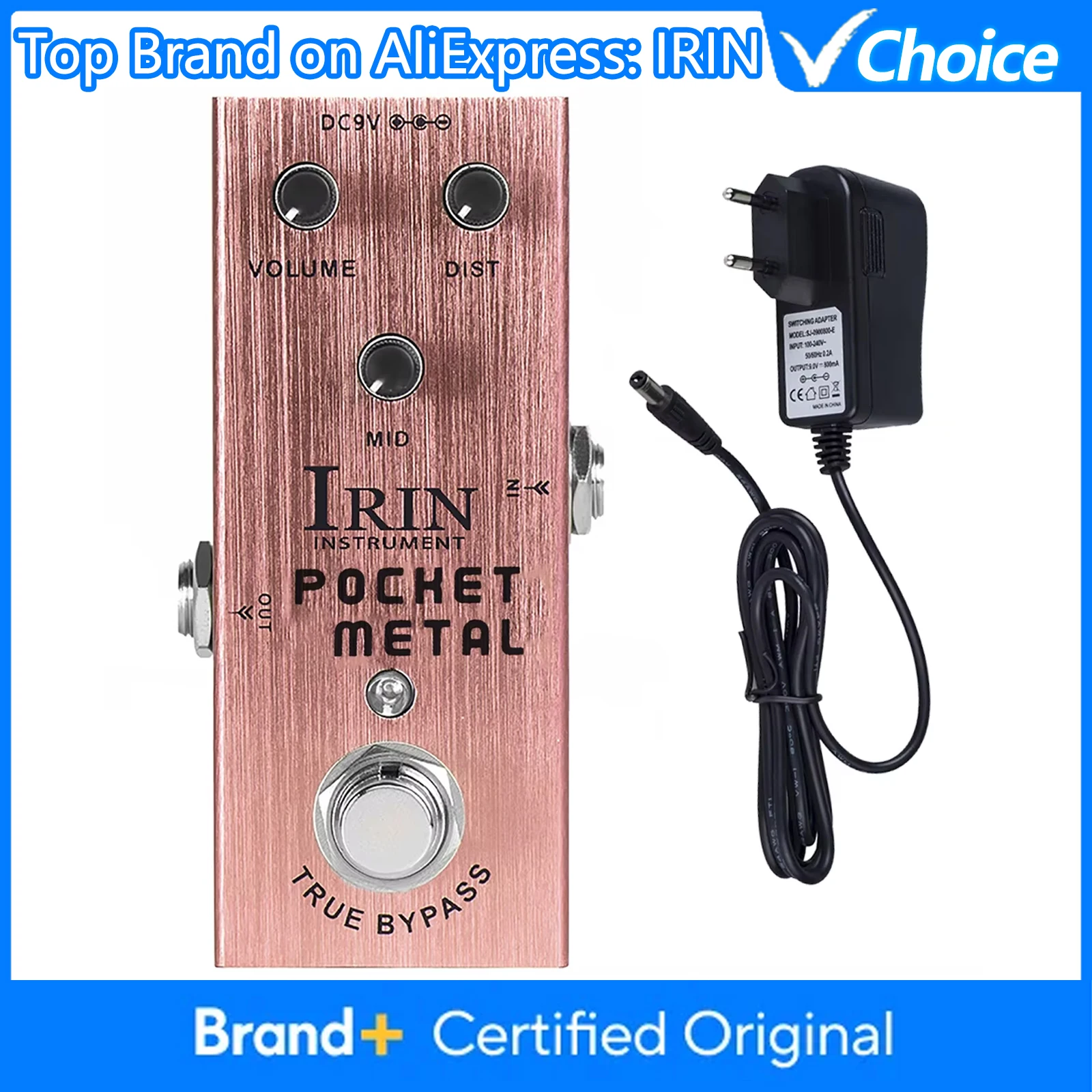 IRIN AN-04 Эффектор Pocket Metal Electric Violao, педаль дисторшн с эффектом Mid Tone, True Bypass, аксессуары для гитары
IRIN AN-04 Эффектор Pocket Metal Electric Violao, педаль дисторшн с эффектом Mid Tone, True Bypass, аксессуары для гитары