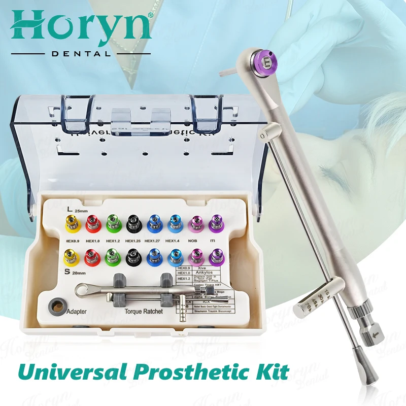 Dental Universal Implant Torque Screwdrivers Wrench Dental Implant Restoration Tool Kit 10-70NCM
Dental Universal Implant Torque Screwdrivers Wrench Dental Implant Restoration Tool Kit 10-70NCM