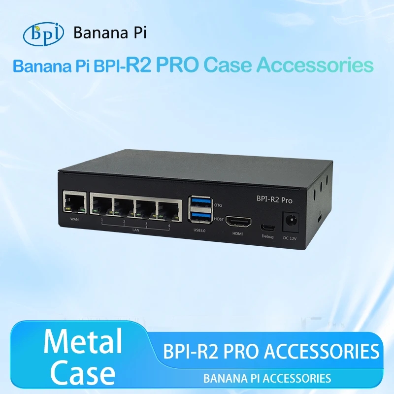 Banana Pi BPI-R2 PRO Meatl Case Suitable for BPI-R2 PRO case Accessories
Banana Pi BPI-R2 PRO Meatl Case Suitable for BPI-R2 PRO case Accessories