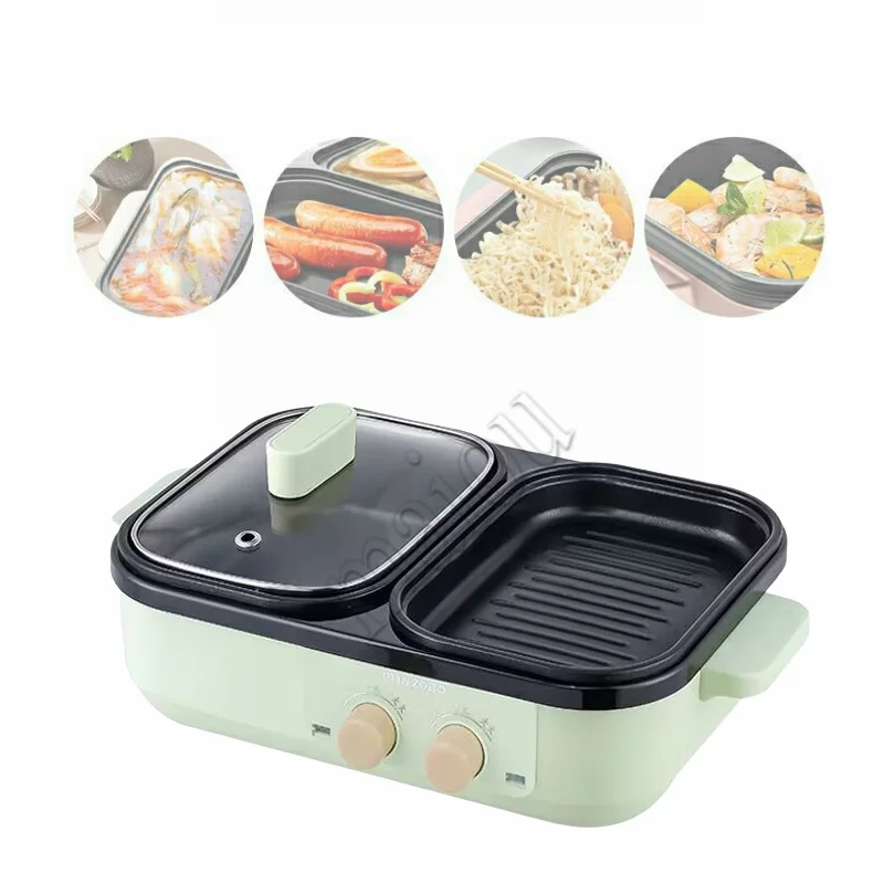 110/220V 2 IN 1 Electric Hot Pot Cooking Pot BBQ Grill Multicooker Electric BBQ Grill Non Stick Plate Barbecue Pan Hot Pot
110/220V 2 IN 1 Electric Hot Pot Cooking Pot BBQ Grill Multicooker Electric BBQ Grill Non Stick Plate Barbecue Pan Hot Pot