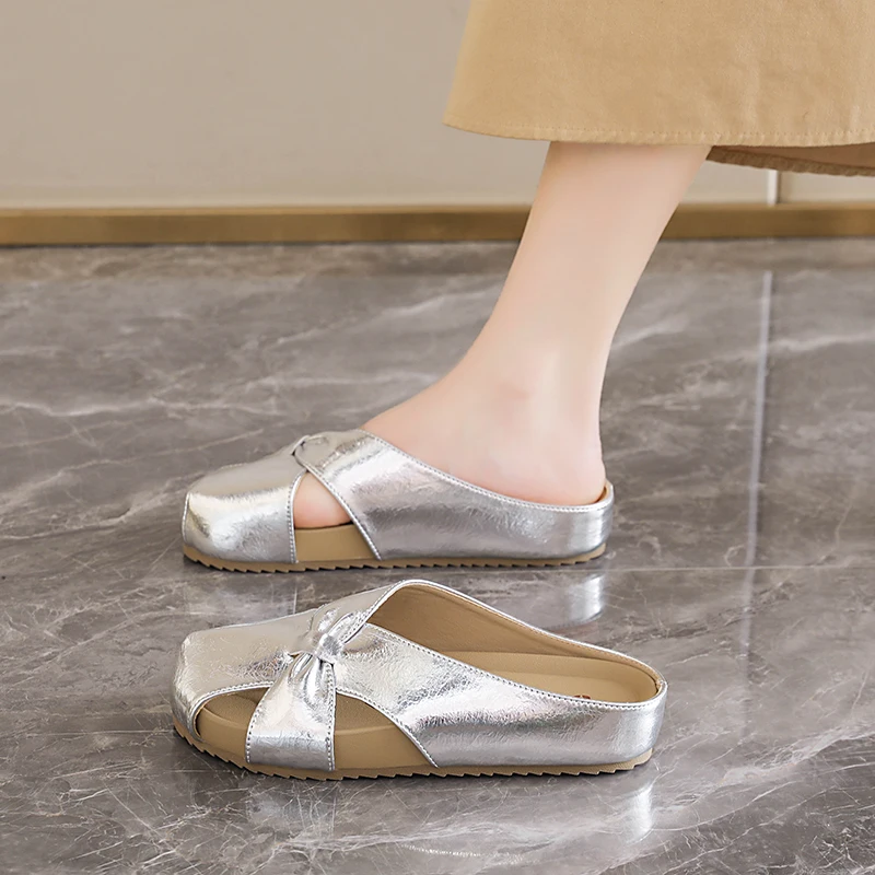 Hollow Out All-match Tweed Closed Toe Mules, Stylish Summer Slip On Sandals With Comfy Sole For Everyday Casual Occasions
Hollow Out All-match Tweed Closed Toe Mules, Stylish Summer Slip On Sandals With Comfy Sole For Everyday Casual Occasions