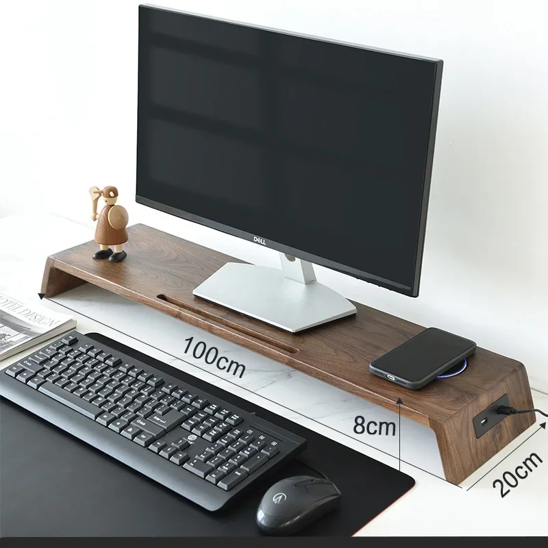 Black Walnut Solid Wood Monitor Heightener Computer Desktop Storage Shelf Bracket Cushion High Shelf
Black Walnut Solid Wood Monitor Heightener Computer Desktop Storage Shelf Bracket Cushion High Shelf