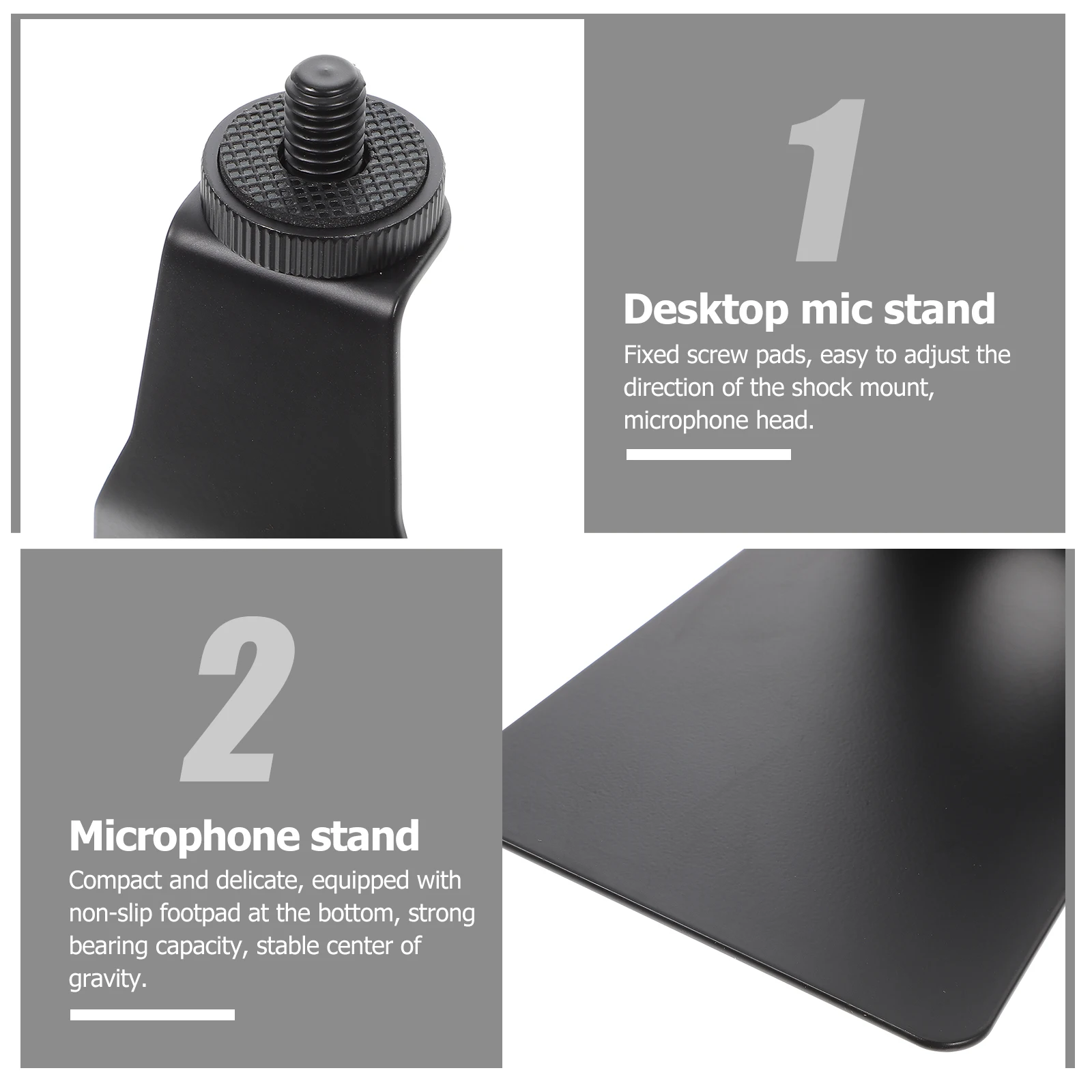 L-Shaped Microphone Desktop Mic Stand 3/5 Screws Hollow Design Non-Slip Stable Strong Load-Bearing Wireless Wired Microphone
L-Shaped Microphone Desktop Mic Stand 3/5 Screws Hollow Design Non-Slip Stable Strong Load-Bearing Wireless Wired Microphone