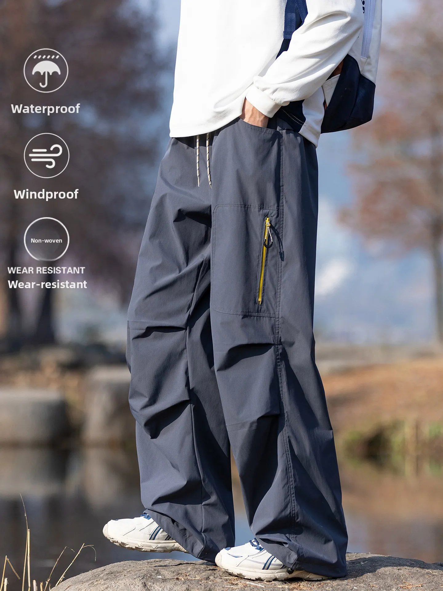 Мужские легкие повседневные брюки свободного кроя для активного отдыха, ветрозащитные, водонепроницаемые, для походов, альпинизма и парашютного спорта, весна 2026
Мужские легкие повседневные брюки свободного кроя для активного отдыха, ветрозащитные, водонепроницаемые, для походов, альпинизма и парашютного спорта, весна 2026