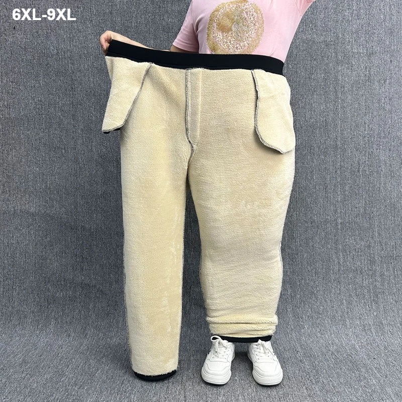 Jumbo Size Winter Trousers Women 9XL 8XL Berber Fleece Black Warm High Waist Sherpa Slim Fit Thicken Female Plus Thermal Pants
Jumbo Size Winter Trousers Women 9XL 8XL Berber Fleece Black Warm High Waist Sherpa Slim Fit Thicken Female Plus Thermal Pants