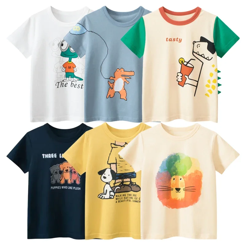 Dropshipping 2025 Summer New Boys' T-Shirts Animal Pattern Value Children Tops Short Sleeve Cotton Kids Clothes 2-10 Years Old
Dropshipping 2025 Summer New Boys' T-Shirts Animal Pattern Value Children Tops Short Sleeve Cotton Kids Clothes 2-10 Years Old
