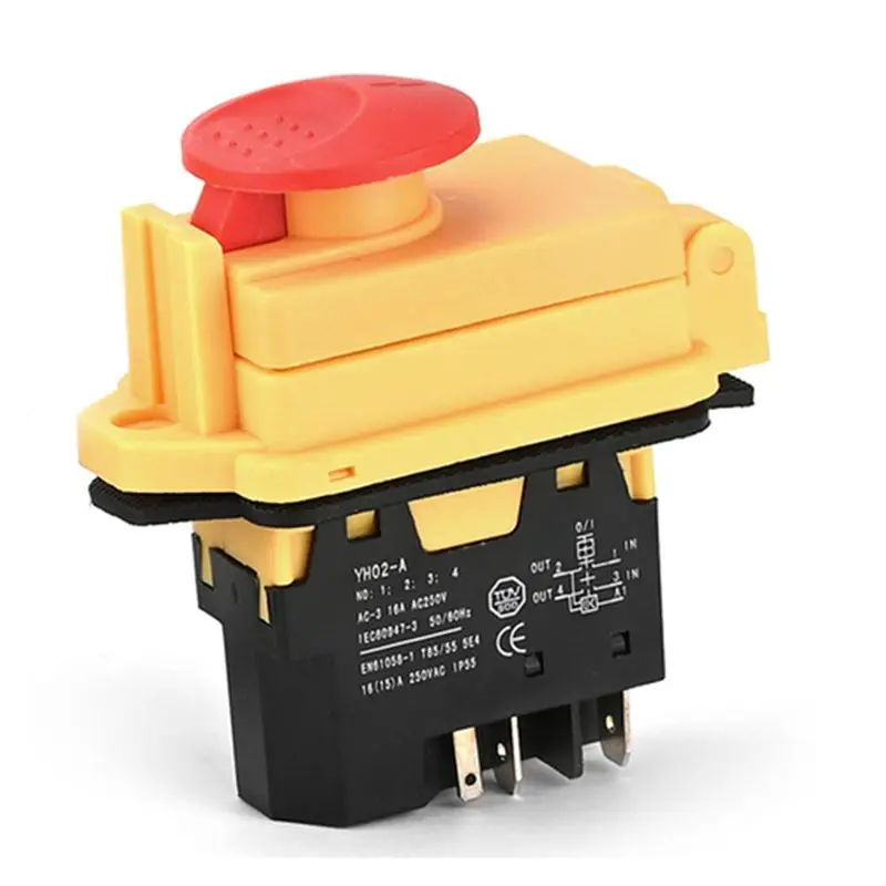 [NEW!A93G】 YH02-A 250V 16A 5PIN Electromagnetic Switch Start Push Button Parts For Machine Tool Equipment Waterproof
[NEW!A93G】 YH02-A 250V 16A 5PIN Electromagnetic Switch Start Push Button Parts For Machine Tool Equipment Waterproof