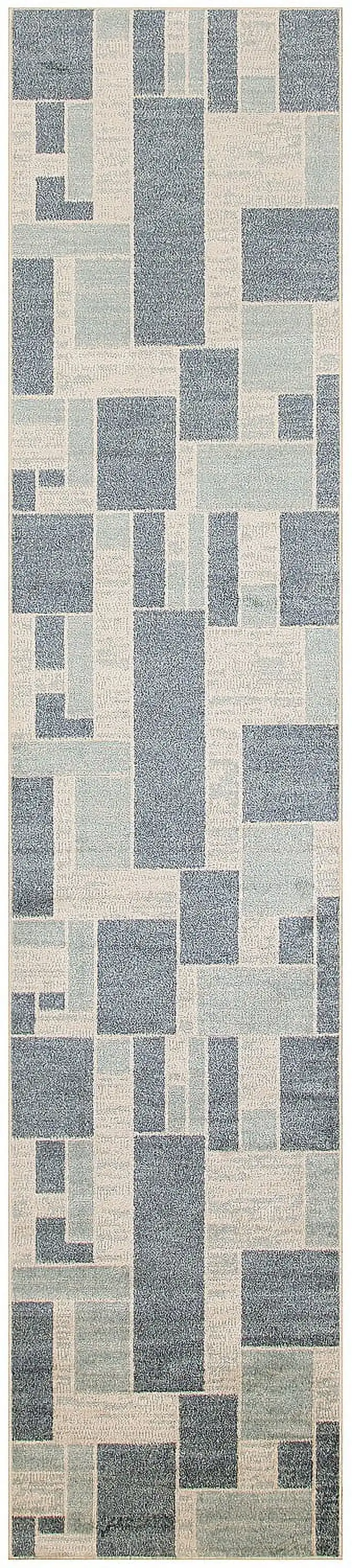 Nourison Astra Machine Washable Mid-Century Modern Blue Ivory 2'2 x 10' Area Rug (2x10)
Nourison Astra Machine Washable Mid-Century Modern Blue Ivory 2'2 x 10' Area Rug (2x10)