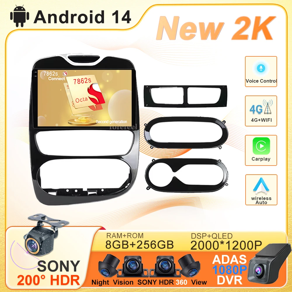 Android 14 Car Dvd For Renault Clio 3 4 2012 - 2018 Multimedia Player Screen Stereo Head Unit Intelligent System Head Unit DVD
Android 14 Car Dvd For Renault Clio 3 4 2012 - 2018 Multimedia Player Screen Stereo Head Unit Intelligent System Head Unit DVD
