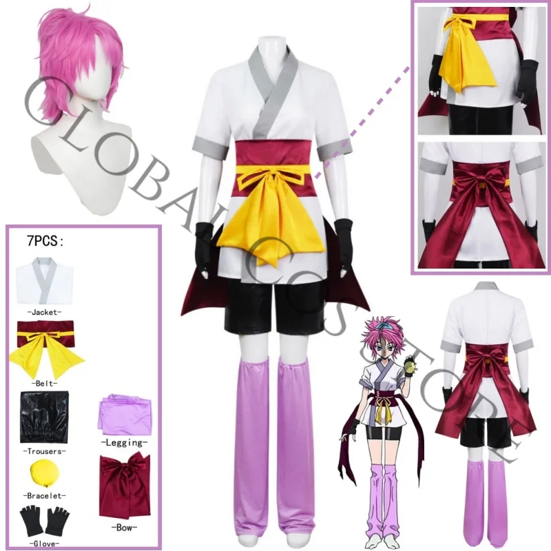 Machi Komacine Cosplay Phantom Troupe Costume White Short Kimono + Purple Leg Warmers Uniform for Carnival & Stage Performance
Machi Komacine Cosplay Phantom Troupe Costume White Short Kimono + Purple Leg Warmers Uniform for Carnival & Stage Performance