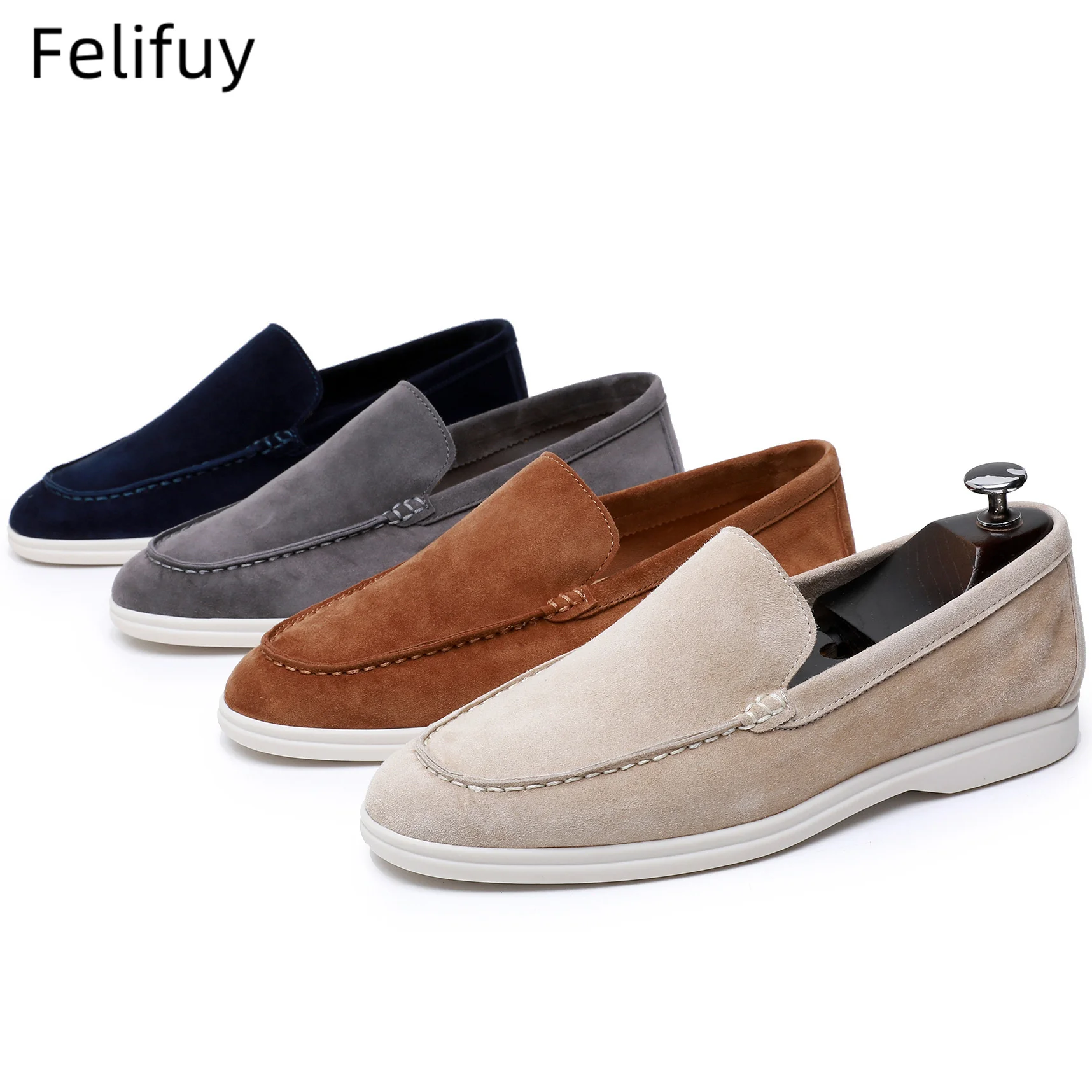 Genuine Leather Men's Slip-On Loafers Cow Suede Casual shoes Lightweight Daily Wear Outdoor Shoes Comfortable Flats Spring Shoes
Genuine Leather Men's Slip-On Loafers Cow Suede Casual shoes Lightweight Daily Wear Outdoor Shoes Comfortable Flats Spring Shoes