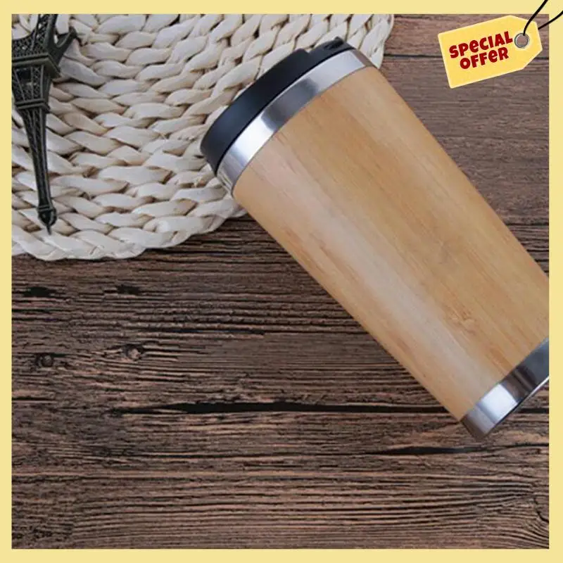 -BABQ 20X 450Ml Bamboo Coffee Cup Stainless Steel Coffee Travel Mug With Leak-Proof Cover
-BABQ 20X 450Ml Bamboo Coffee Cup Stainless Steel Coffee Travel Mug With Leak-Proof Cover