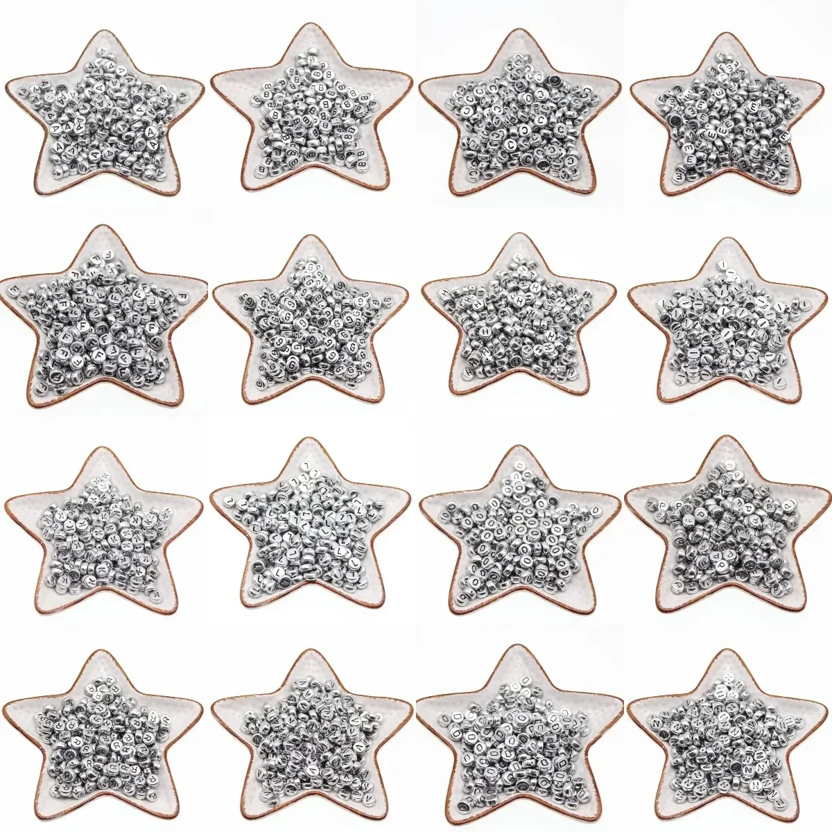100-500PCS Silver Color Letter Round Beads Acrylic Loose Spacer A-Z Alphabet Beads For Jewelry Making Diy Handmade Bracelet
100-500PCS Silver Color Letter Round Beads Acrylic Loose Spacer A-Z Alphabet Beads For Jewelry Making Diy Handmade Bracelet