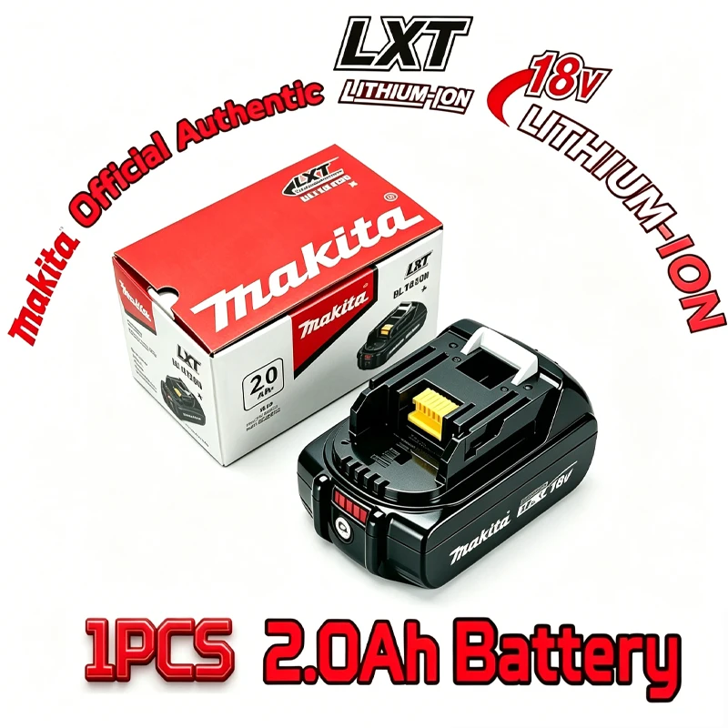 2000mAh Genuine Makita 18V 2.0Ah battery with charger set for Makita 18V power tool DDF487 DTW700 GBA404 DUC150Z DHR183Z
2000mAh Genuine Makita 18V 2.0Ah battery with charger set for Makita 18V power tool DDF487 DTW700 GBA404 DUC150Z DHR183Z