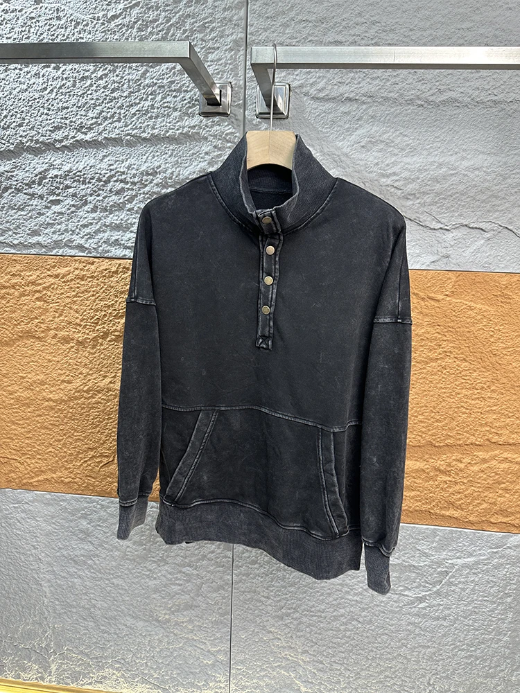 Waed Vintage American High Street Hoodie Long Sve Wide Fit Stand Collar Youthful ular Loose Sle All Season Casual Top
Waed Vintage American High Street Hoodie Long Sve Wide Fit Stand Collar Youthful ular Loose Sle All Season Casual Top