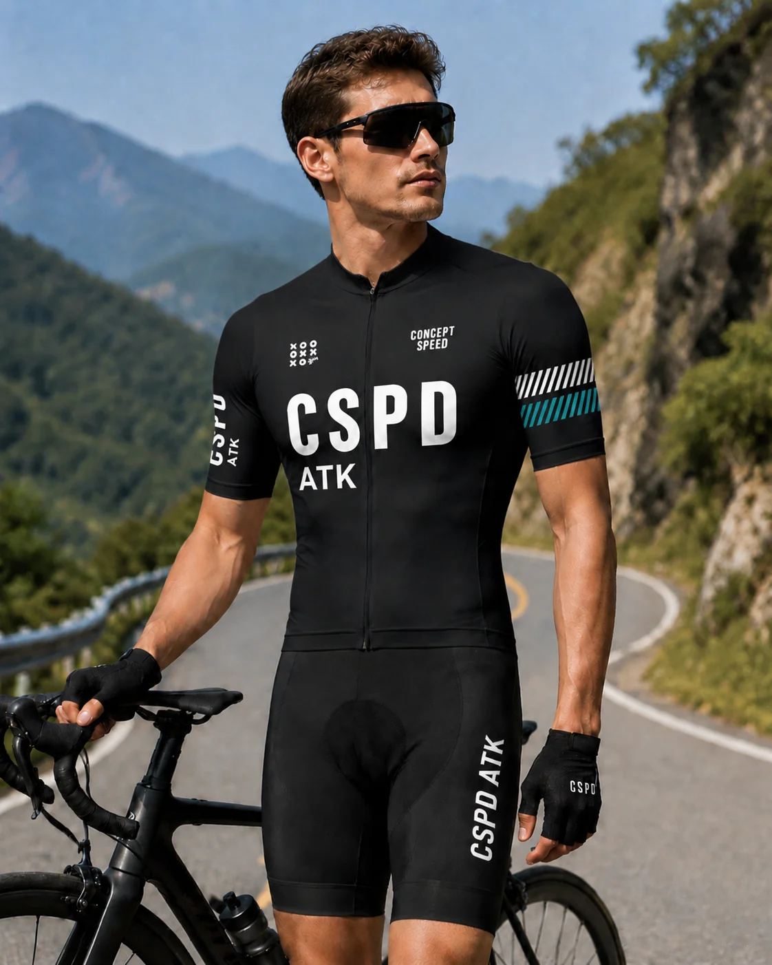 CSPD ATK men's cycling jersey cycling bib summer lightweight cycling sportswear set sun protection cycling suit set
CSPD ATK men's cycling jersey cycling bib summer lightweight cycling sportswear set sun protection cycling suit set
