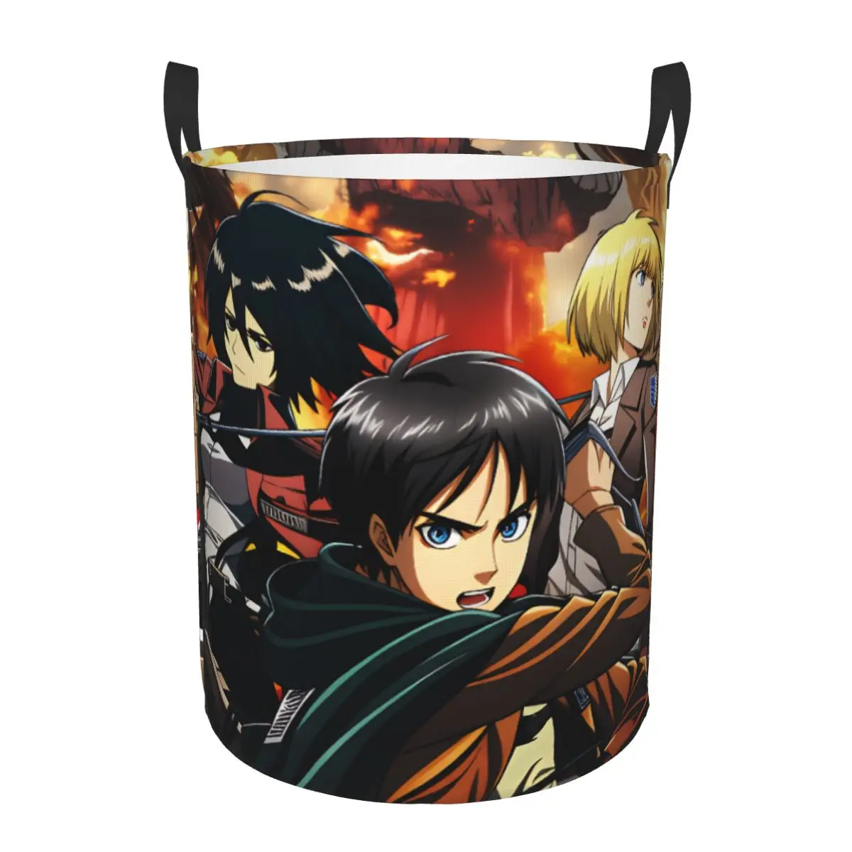 Levi AckermanAttack On Titan Eren Yeager Laundry Basket Foldable Armin Arlert Hange Zoe Clothes Hamper Storage Bin for Bathroom
Levi AckermanAttack On Titan Eren Yeager Laundry Basket Foldable Armin Arlert Hange Zoe Clothes Hamper Storage Bin for Bathroom
