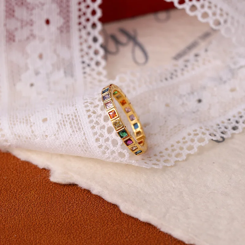 2026 Rainbow Cubic Zirconia Ring Royal Vintage Adjustable Stackable Elegant Delicate Jewelry Gift for Women
2026 Rainbow Cubic Zirconia Ring Royal Vintage Adjustable Stackable Elegant Delicate Jewelry Gift for Women
