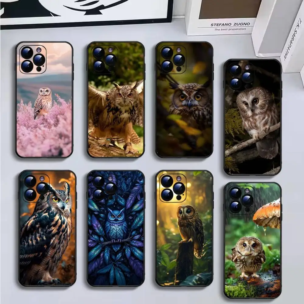Pet Cute Owl Phone Case For iPhone16,15,14,13,12,11 Plus,Pro Max,XS,X,XR,SE,Mini,8,7,Soft Black Cover
Pet Cute Owl Phone Case For iPhone16,15,14,13,12,11 Plus,Pro Max,XS,X,XR,SE,Mini,8,7,Soft Black Cover