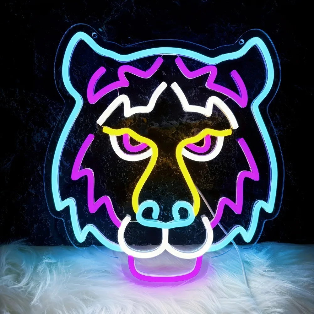 Multicolor Tiger Neon Light Sign LED Dimmable Animal Art USB for Bedroom Gaming Room Wall Decor Vibrant Jungle Theme Lighting
Multicolor Tiger Neon Light Sign LED Dimmable Animal Art USB for Bedroom Gaming Room Wall Decor Vibrant Jungle Theme Lighting