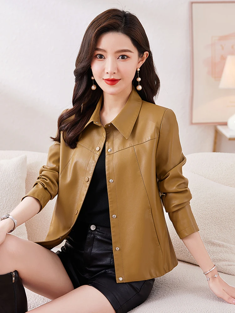 Ning Genuine Leather Jacket Women's Short Slim Fit 2026 Spring Autumn New Hong Kong Style Small Size Sheepskin Coat
Ning Genuine Leather Jacket Women's Short Slim Fit 2026 Spring Autumn New Hong Kong Style Small Size Sheepskin Coat