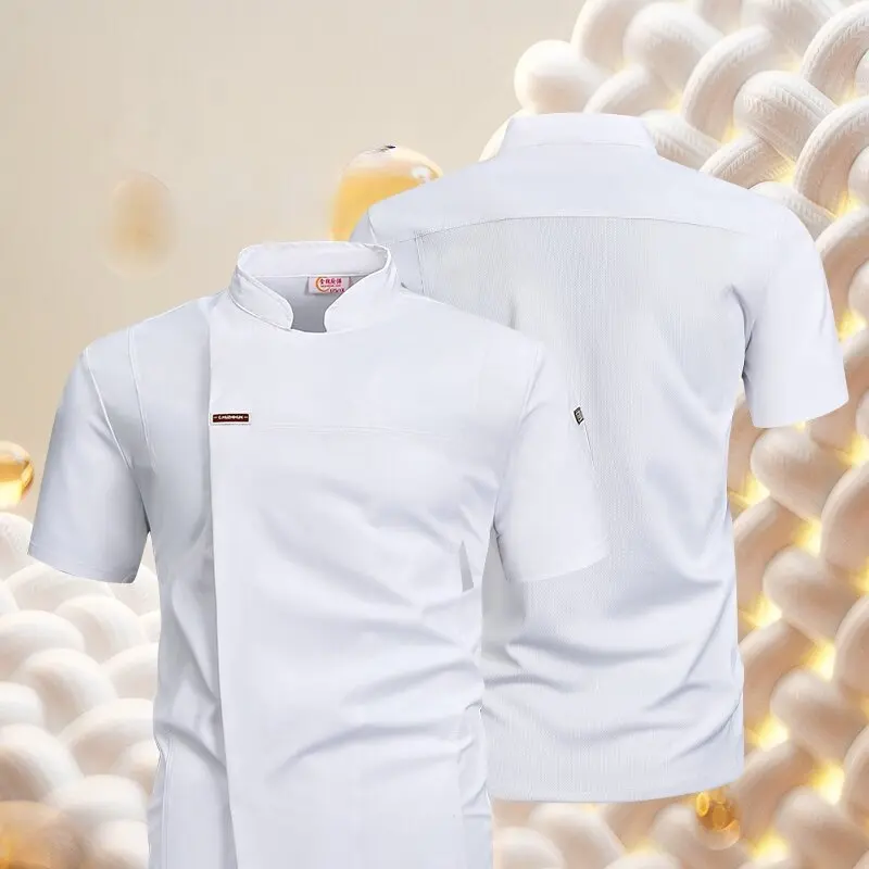 New Solid Color Chef Jacket Men Women Short Sleeve Cook Shirts Coat Kitchen Wear Restaurant Hotel Bakery Waiter Chef Uniform
New Solid Color Chef Jacket Men Women Short Sleeve Cook Shirts Coat Kitchen Wear Restaurant Hotel Bakery Waiter Chef Uniform