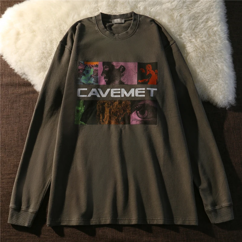 American Vintage High Street Fashion T-Shirt Women's Printing Chic O-Neck Pullovers Spring Autumn Thin Hip Hop Sweatshirts
American Vintage High Street Fashion T-Shirt Women's Printing Chic O-Neck Pullovers Spring Autumn Thin Hip Hop Sweatshirts