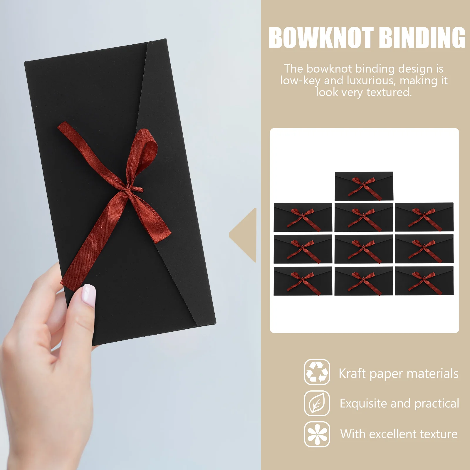 10Pcs Kraft Invitation Envelopes Bowknot Gift Envelope Vintage Style Kraft Paper Letter Cover Elegant Festival Invitation Letter
10Pcs Kraft Invitation Envelopes Bowknot Gift Envelope Vintage Style Kraft Paper Letter Cover Elegant Festival Invitation Letter