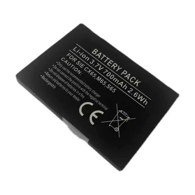 CX65, M65, S65 700mAh ME75 SK65 high quality 1 piece replacement battery
CX65, M65, S65 700mAh ME75 SK65 high quality 1 piece replacement battery
