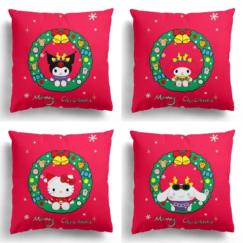 Kawaii Sanrio Christmas Decoration Pillowcase Kulomi Cinnamon Dog Hello Kitty Red Cushion Cover Home Decoration Christmas Gift
Kawaii Sanrio Christmas Decoration Pillowcase Kulomi Cinnamon Dog Hello Kitty Red Cushion Cover Home Decoration Christmas Gift