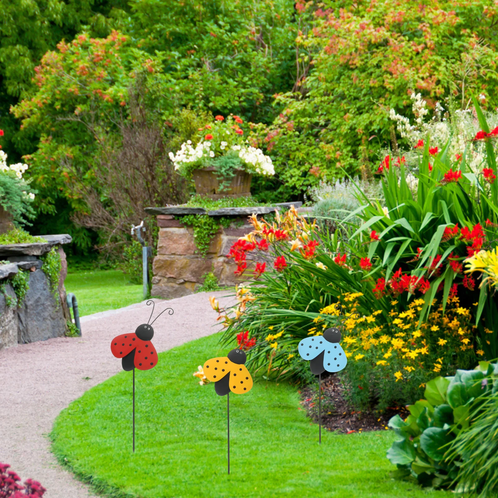 3Pcs Yard Ladybugs Garden Stake Decor Bright Outdoor Garden Decoration Patio Stake Decorative Lawn Ornaments Artificial Ladybugs
3Pcs Yard Ladybugs Garden Stake Decor Bright Outdoor Garden Decoration Patio Stake Decorative Lawn Ornaments Artificial Ladybugs